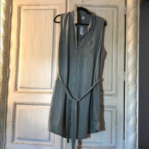 Green khaki dress